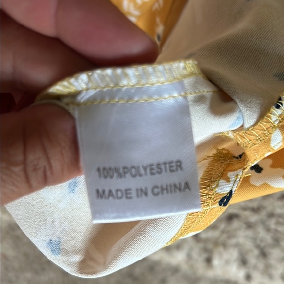 Princess Polly Dawson Slip Mini Dress Mustard Floral Dress - Picture 11 of 12
